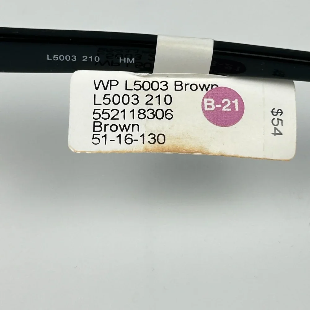 Designer Looks for Less L5003 Women Eyeglasses Frame Brown Full Rim 51-16-130 mm